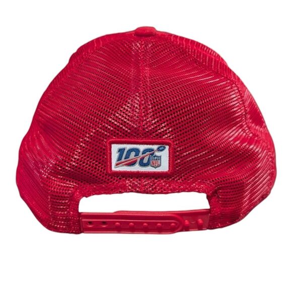 New Era San Francisco 49ers Scarlet Shanahan Square Trucker 9FIFTY Snapback Hat - Picture 3 of 9